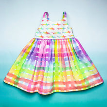 Load image into Gallery viewer, Bella Dress: Rainbow Sharks